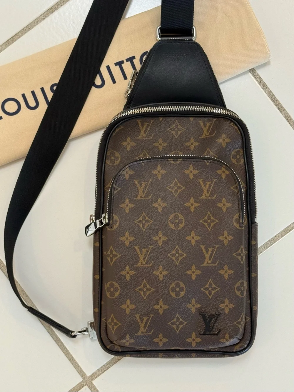 LOUIS VUITTON Avenue Slingbag NM in Monogram Macassar - 💯 AUTHENTIC